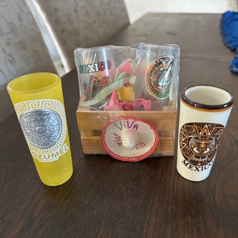 Colorful Mexico Shot Glass Set